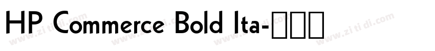 HP Commerce Bold Ita字体转换